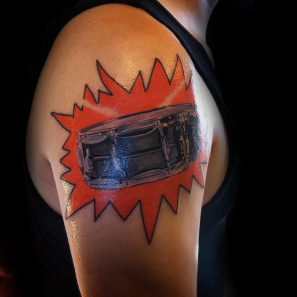 tatuaggio batteria tamburo 57