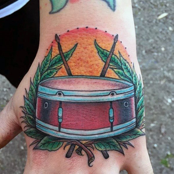 tatuaggio batteria tamburo 59
