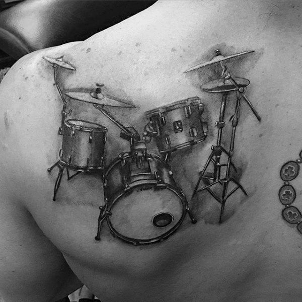 tatuaggio batteria tamburo 93