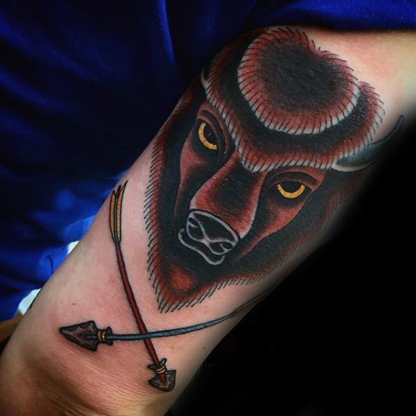 tatuaggio bisonte 123