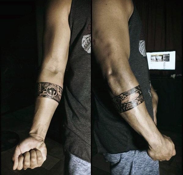 tatuaggio bracciale tribale 75