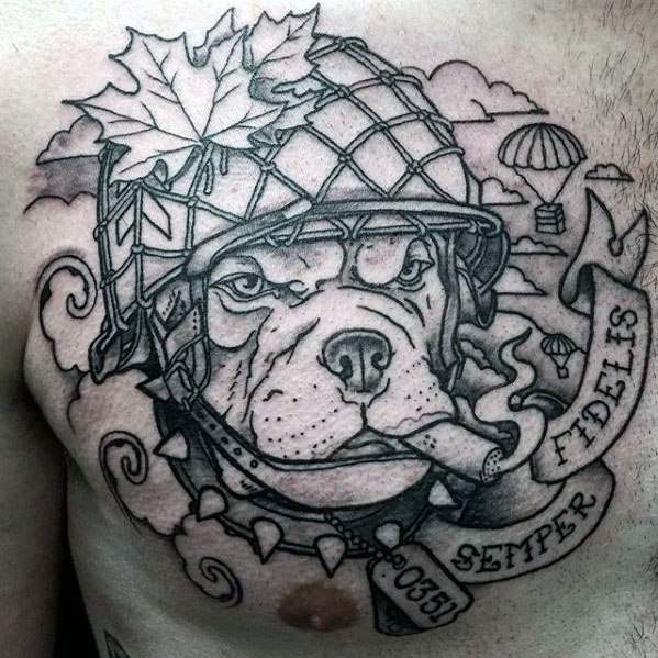 tatuaggio bulldog 107