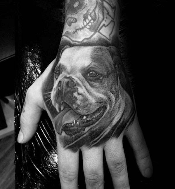 tatuaggio bulldog 110