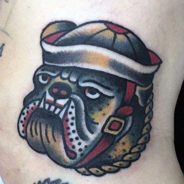 tatuaggio bulldog 125