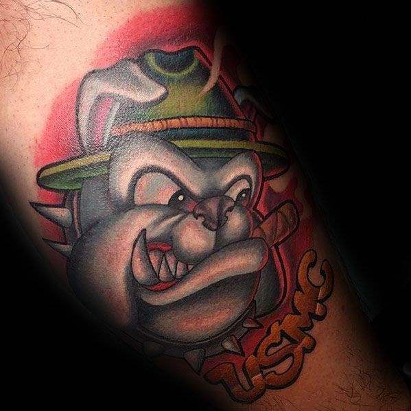 tatuaggio bulldog 143