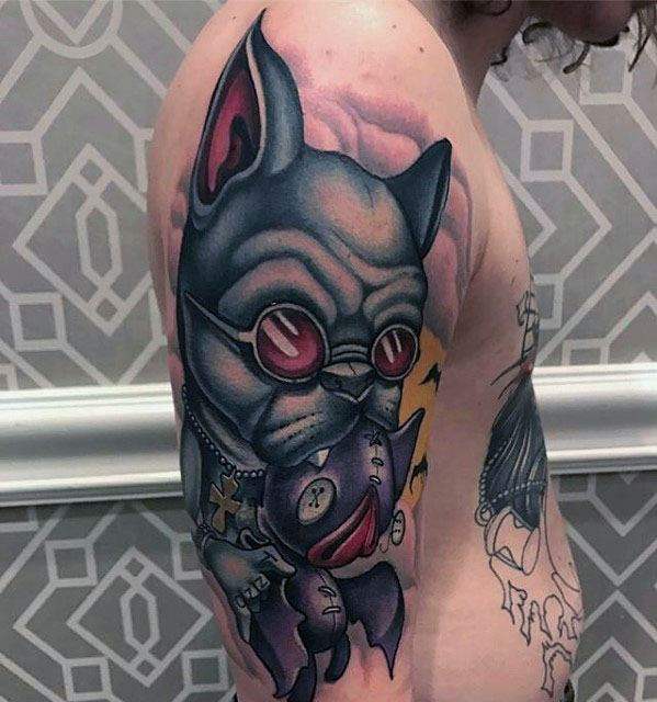 tatuaggio bulldog 77
