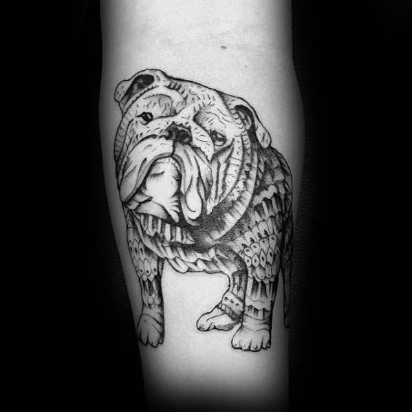 tatuaggio bulldog 86