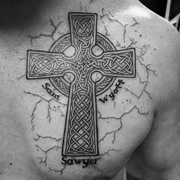 tatuaggio croce celtica 107