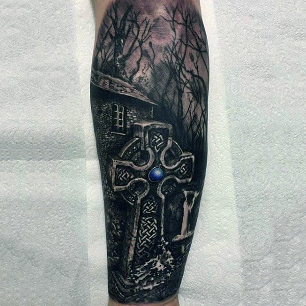 tatuaggio croce celtica 69