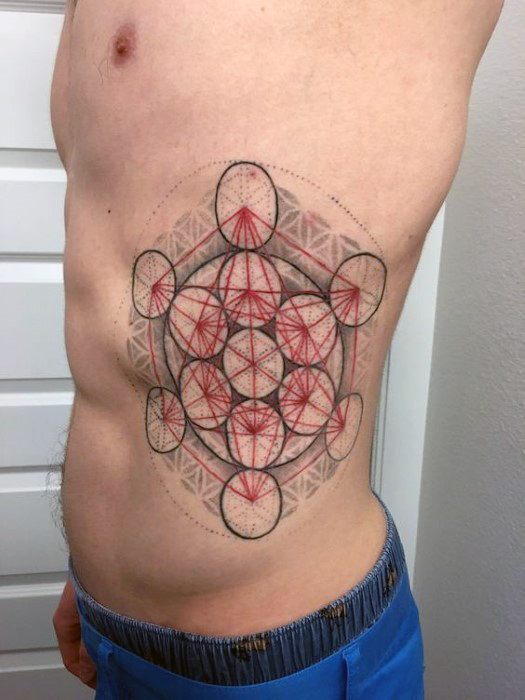 tatuaggio cubo metatron 105