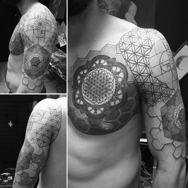 tatuaggio cubo metatron 15