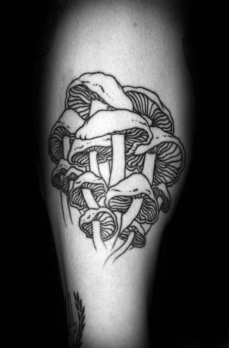 tatuaggio fungo champignon 31
