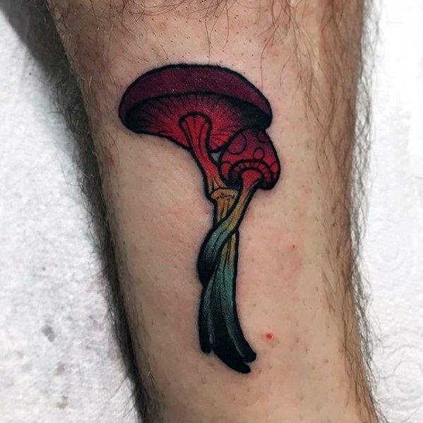 tatuaggio fungo champignon 53