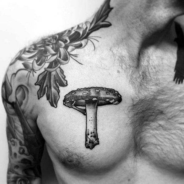 tatuaggio fungo champignon 65