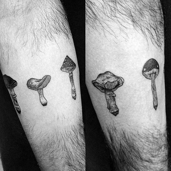 tatuaggio fungo champignon 79