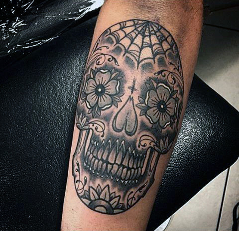 tatuaggio teschio messicano 09