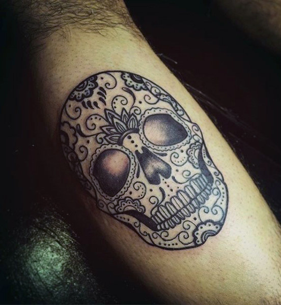 tatuaggio teschio messicano 119