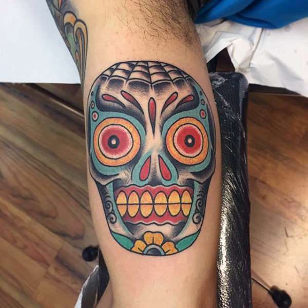 tatuaggio teschio messicano 13