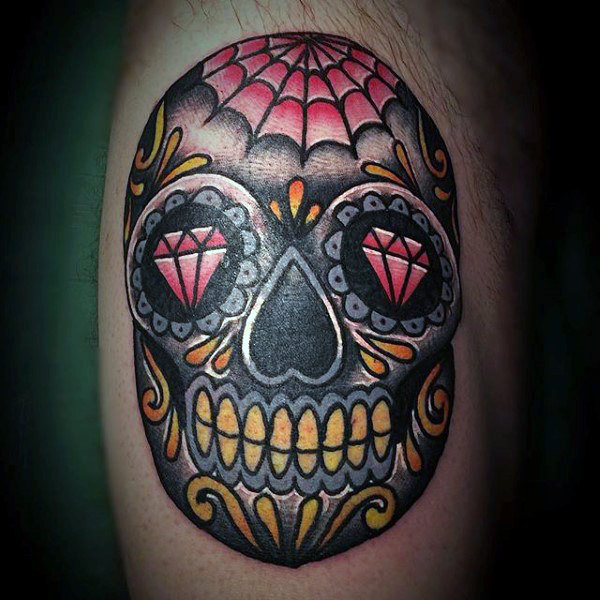 tatuaggio teschio messicano 145