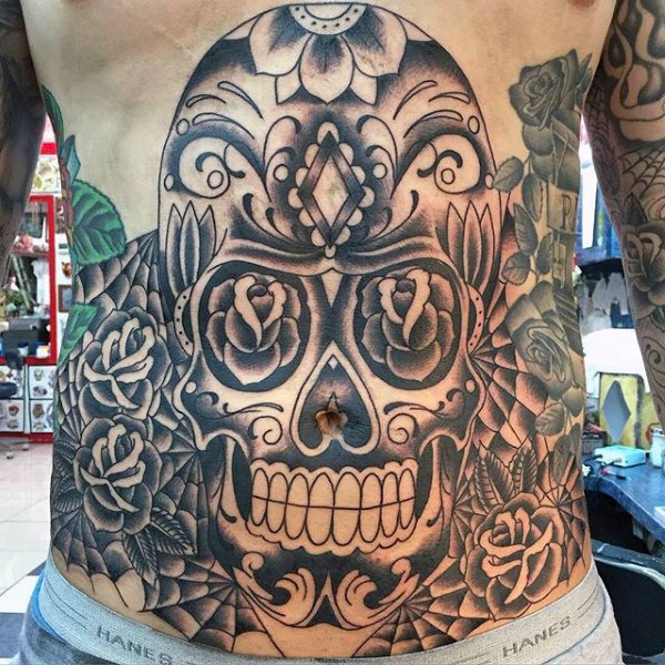 tatuaggio teschio messicano 15