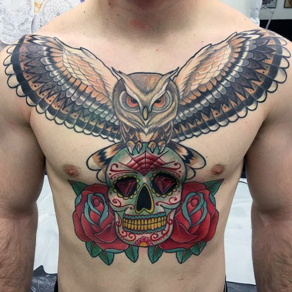 tatuaggio teschio messicano 155