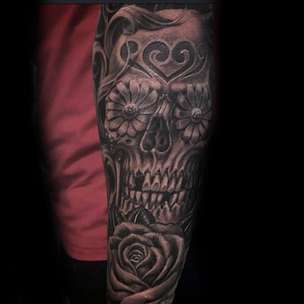 tatuaggio teschio messicano 37