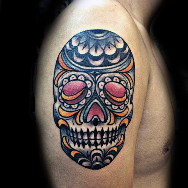 tatuaggio teschio messicano 55