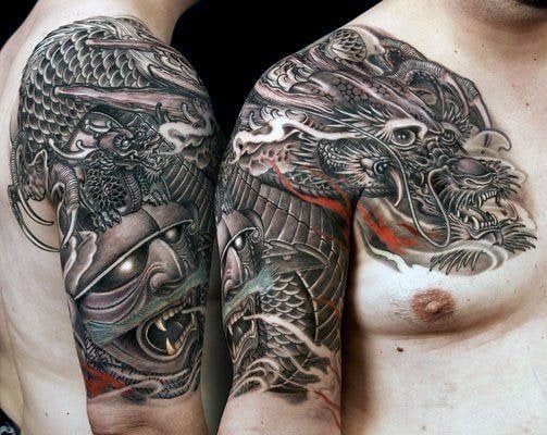 tatuaggio samurai 124