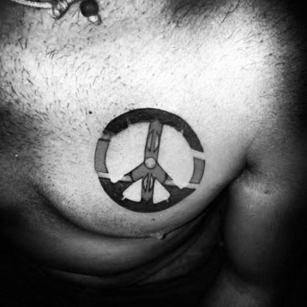 tatuaggio simbolo pace 01