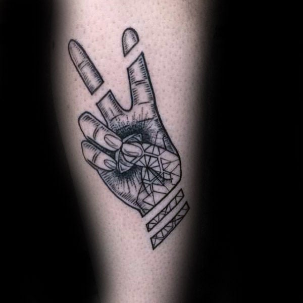 tatuaggio simbolo pace 09
