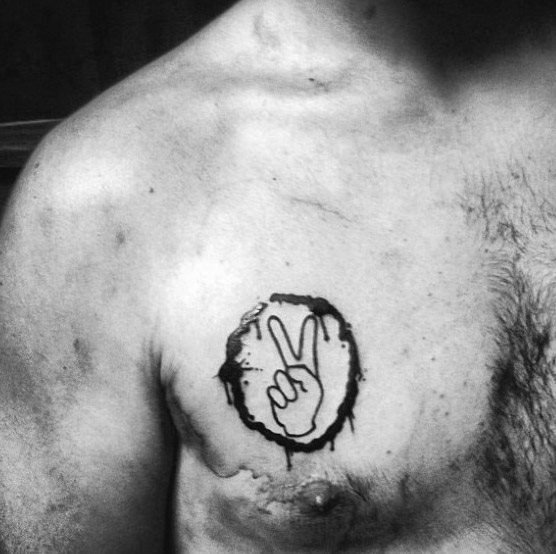 tatuaggio simbolo pace 11