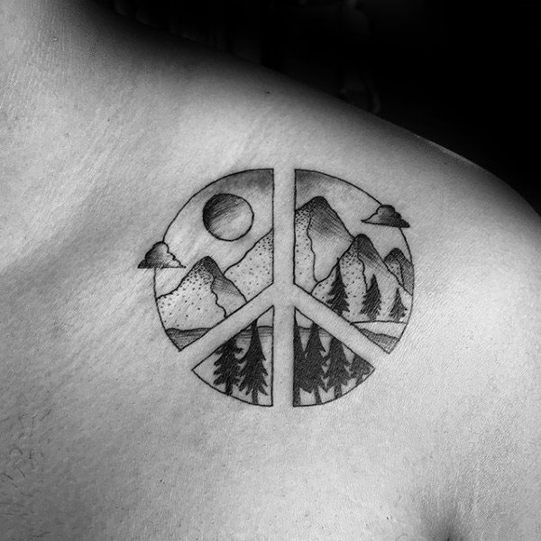 tatuaggio simbolo pace 117