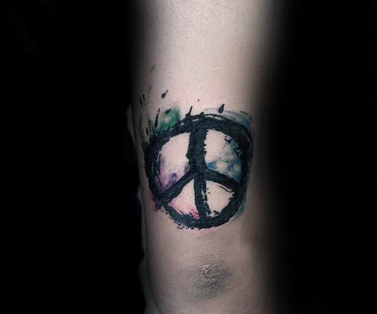 tatuaggio simbolo pace 13
