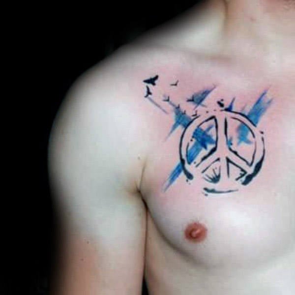 tatuaggio simbolo pace 19