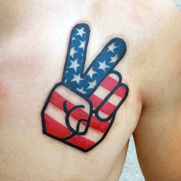 tatuaggio simbolo pace 35