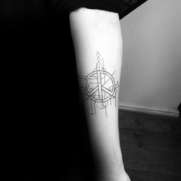 tatuaggio simbolo pace 39