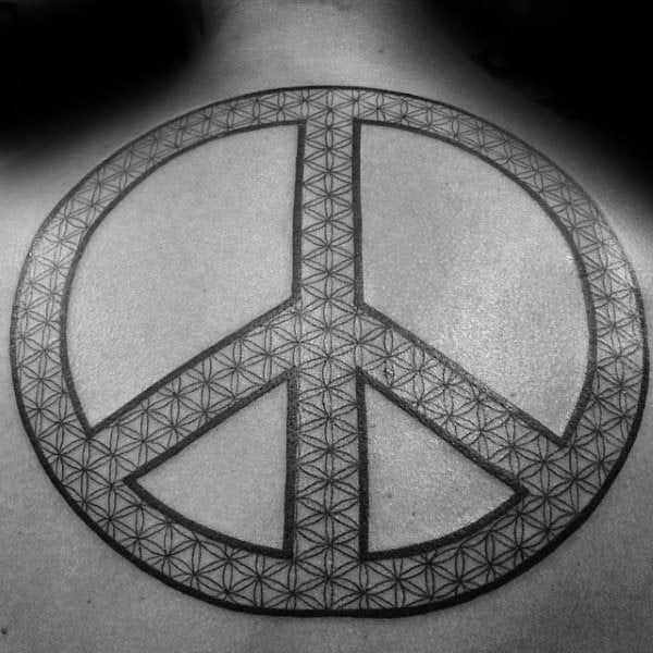 tatuaggio simbolo pace 43