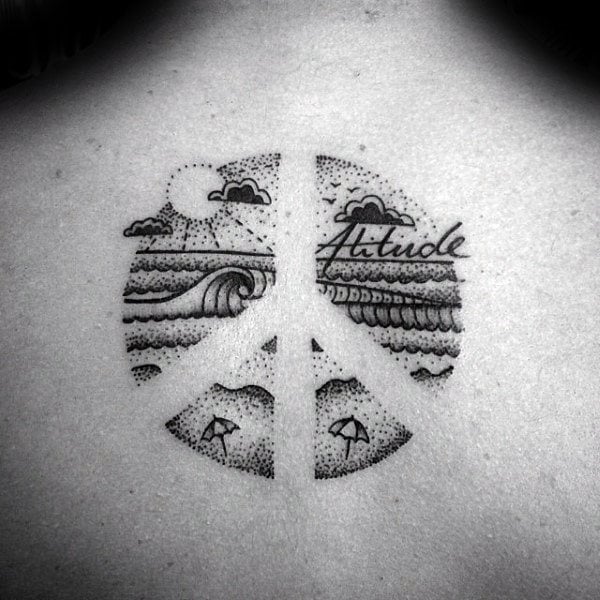 tatuaggio simbolo pace 53