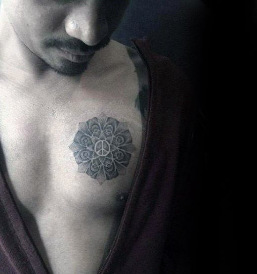 tatuaggio simbolo pace 61