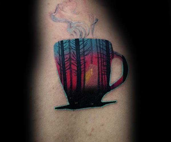tatuaggio tazza di caffe 33
