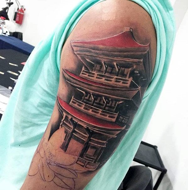 tatuaggio tempio santuario giapponese 39