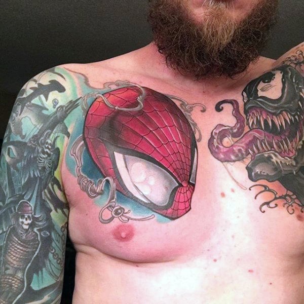 tatuaggio uomo ragno spiderman 09