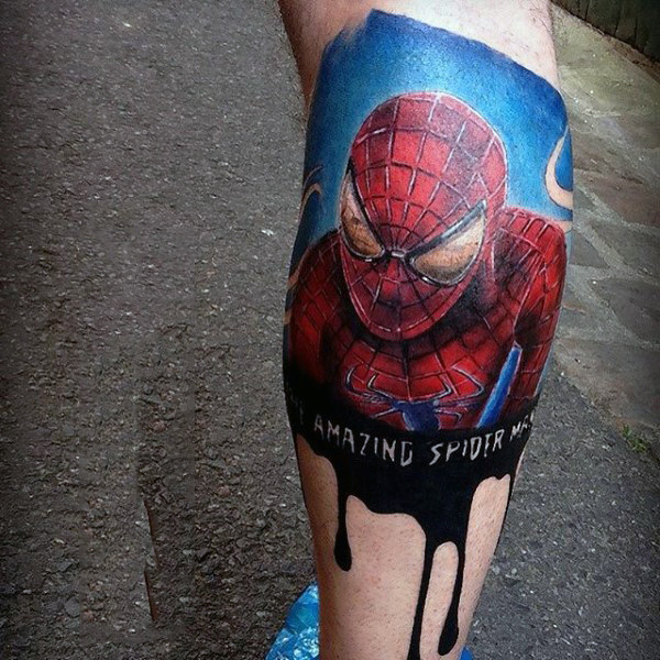 tatuaggio uomo ragno spiderman 105