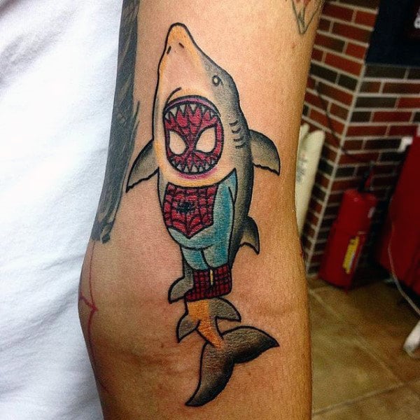 tatuaggio uomo ragno spiderman 121