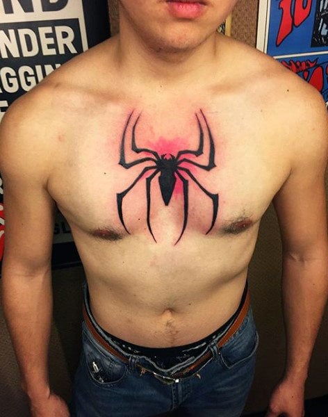 tatuaggio uomo ragno spiderman 123