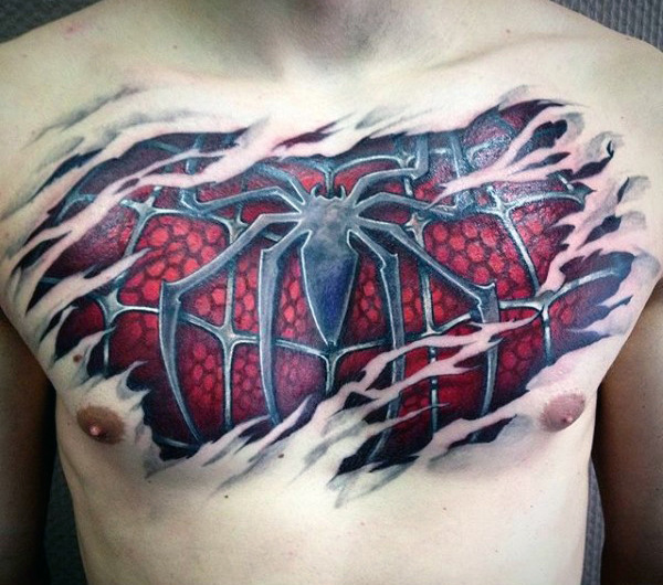 tatuaggio uomo ragno spiderman 127