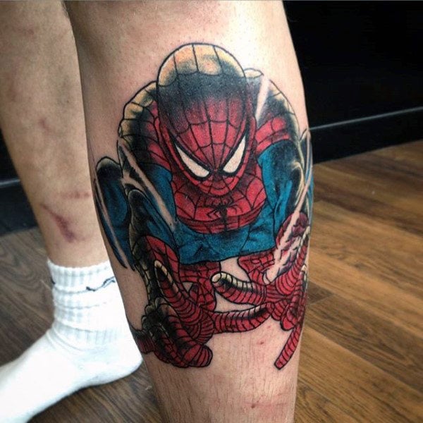 tatuaggio uomo ragno spiderman 129