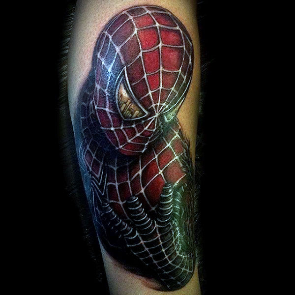 tatuaggio uomo ragno spiderman 133