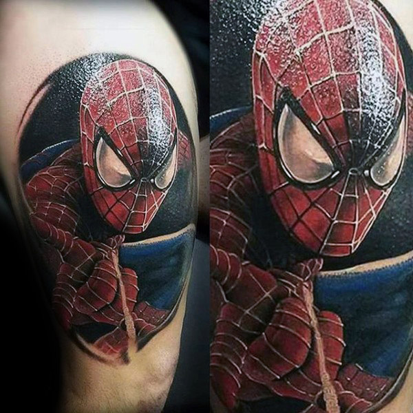 tatuaggio uomo ragno spiderman 147