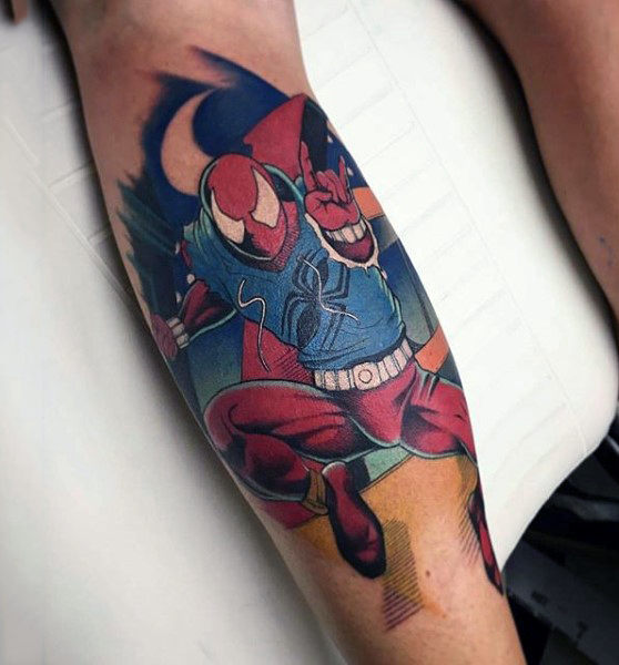 tatuaggio uomo ragno spiderman 159